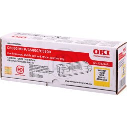 OKI - yellow - original - toner cartridge