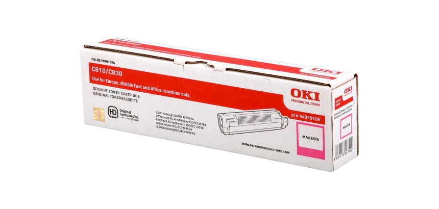 44059106 OKI C800 Toner Magenta  8000Pages