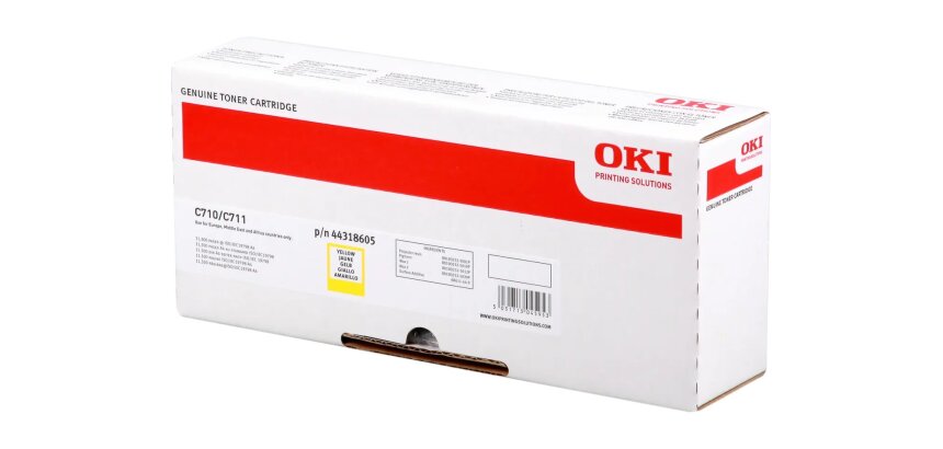 44318605 OKI C710 Toner YellowLOW  11.500Pages