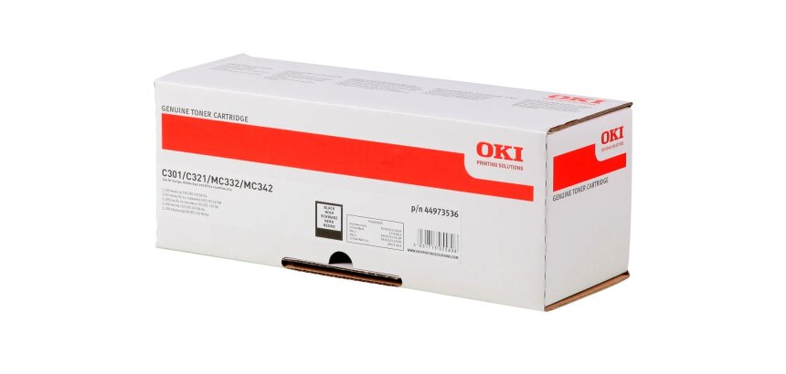 44973536 OKI C301 Toner Black  2200Pages