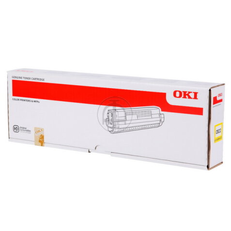 OKI - jaune - original - cartouche de toner