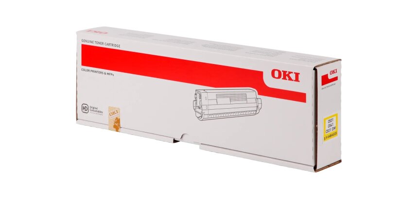 44844505 OKI C831 Toner YellowLOW  10.000Pages