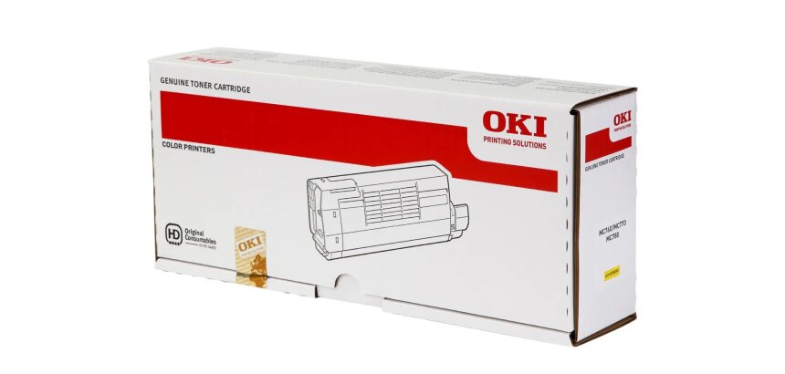 OKI - jaune - original - cartouche de toner