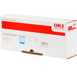 OKI - cyan - original - toner cartridge