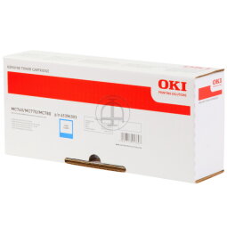 OKI - cyan - original - toner cartridge