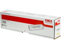 OKI - jaune - original - cartouche de toner