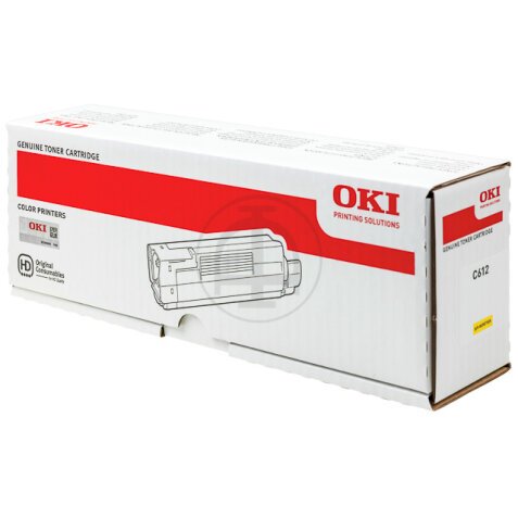 OKI - jaune - original - cartouche de toner