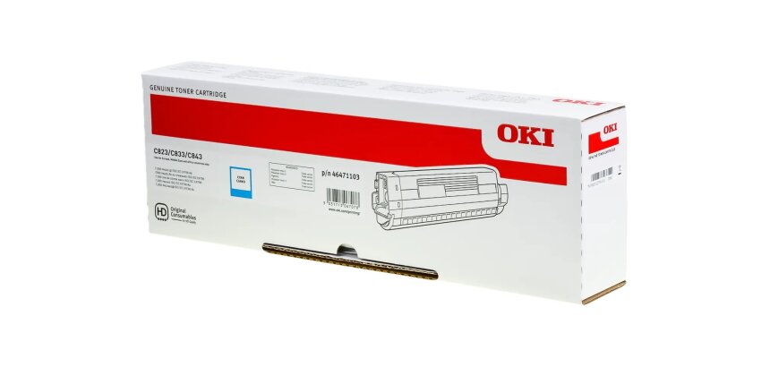 OKI - cyan - original - toner cartridge