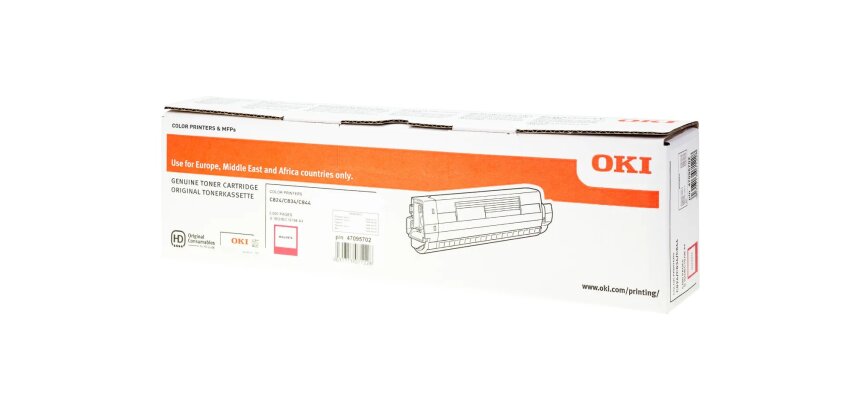 47095702 OKI C824 Toner Magenta  5000Pages