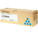 Ricoh SP C360HE - cyan - original - cartouche de toner