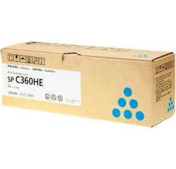 Ricoh SP C360HE - cyan - original - cartouche de toner
