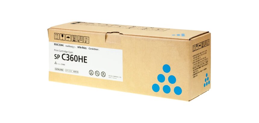 Ricoh SP C360HE - cyan - original - cartouche de toner