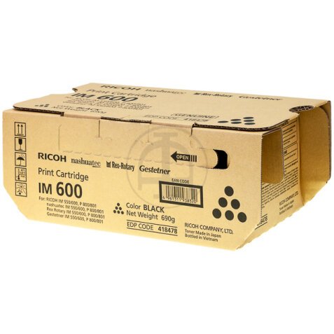 418478 RICOH IM600 Toner Zwart  25.000pag.