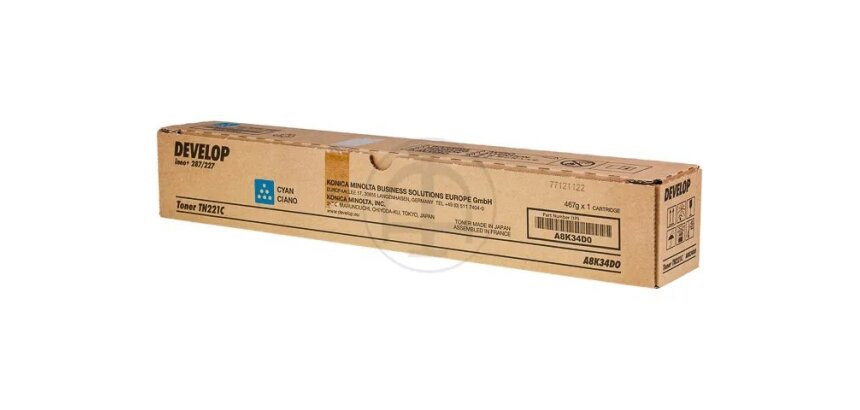 A8K34D0 DEVELOP INEO+227 Toner Cyan  21.000Pages TN221C 467gr