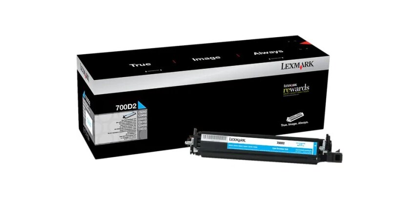 Lexmark 700D2 - cyan - original - developer kit - LCCP