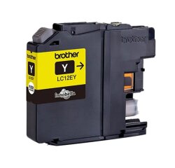 Brother LC12EY - XL-Kapazität - Gelb - original - Tintenpatrone