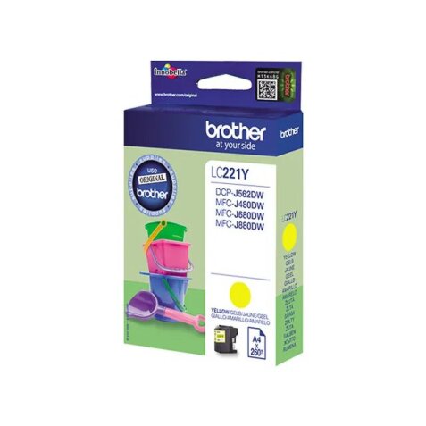 Brother LC221Y - Gelb - original - Tintenpatrone