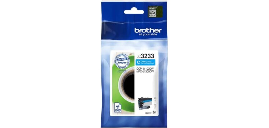 Brother LC3233C - bleu foncé - original - cartouche d'impression