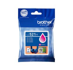 Brother inktcartridge, 500 pagina's, OEM LC-521M, magenta