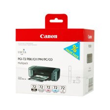 Canon PGI-72 PBK/GY/PM/PC/CO Multipack - 5-pack - gray, photo black, photo cyan, photo magenta, chroma optimizer - original - ink tank