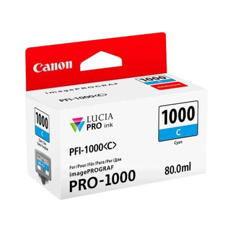 Canon PFI-1000 C - cyan - original - réservoir d'encre