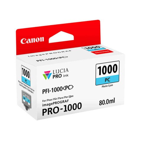 Canon PFI-1000 PC - fotocyaan - origineel - inkttank