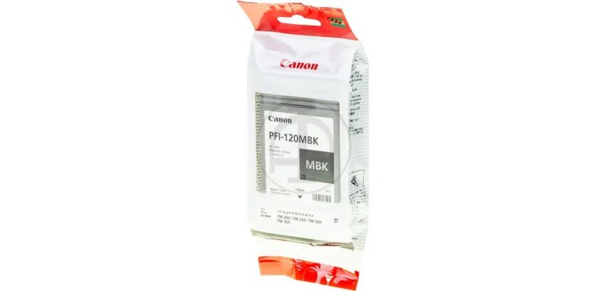 Canon PFI-120MBK Matte Black Large Format Ink Cartridge for Inkjet Printer with Tank