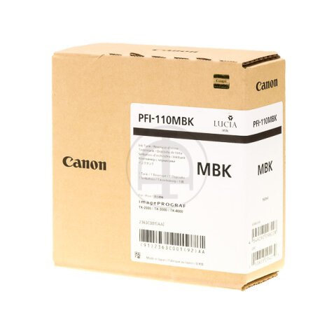 Canon PFI-110 MBK - noir mat - original - réservoir d'encre