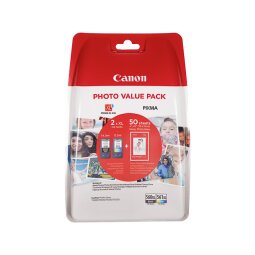 Canon PG-560XL Black and CL-561XL Colour Ink Cartridge + Photo Paper Value Pack