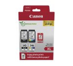Canon PG-545XL + CL-546XL Pack cartouche haute capacité 4 couleurs pour imprimante jet d'encre + 1 paquet de papier photo 10 x 15 cm