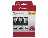 Canon cartouche d'encre 2 x PG-560XL + 1 x CL-561XL, 300 - 400 pages, OEM 3712C009, 4 kleuren