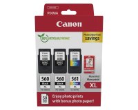 Canon photo value pack 2 x PG-560XL + 1 x CL-561XL, 300 - 400 pages, OEM 3712C012, 4 couleurs