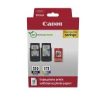 Canon cartouche d'encre PG-510 en CL-511, 220 pages, OEM 2970B017, 4 couleurs