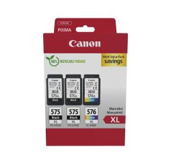 Canon PG575 XL + CL576 XL Pack 2 cartouches noires + couleurs pour imprimante jet d'encre