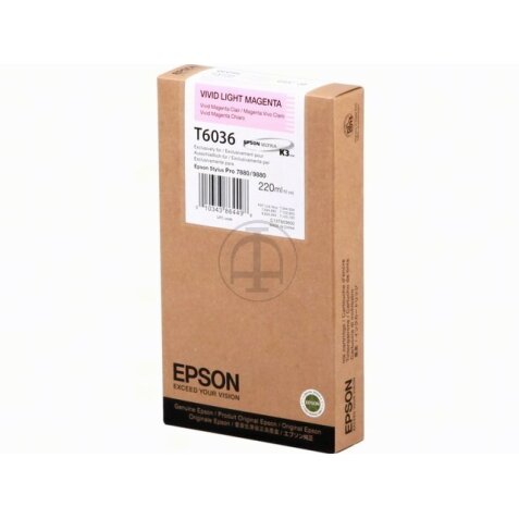 C13T603600 EPSON ST PRO7880 Inkt LM  220ml vivid light magenta