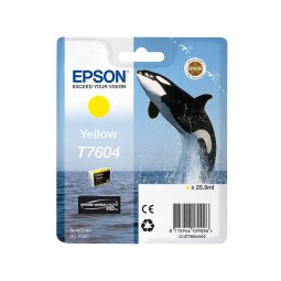 Epson T7604 - yellow - original - ink cartridge