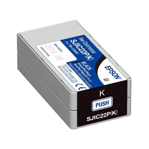 Epson SJIC22P(K) - noir - original - cartouche d'encre