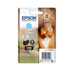 Epson inktcartridge 378 XL, 830 pagina's, OEM C13T37954010, licht cyaan