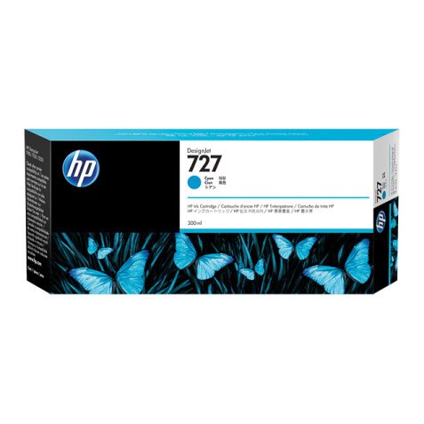 HP 727 - High Capacity - cyan - original - DesignJet - ink cartridge