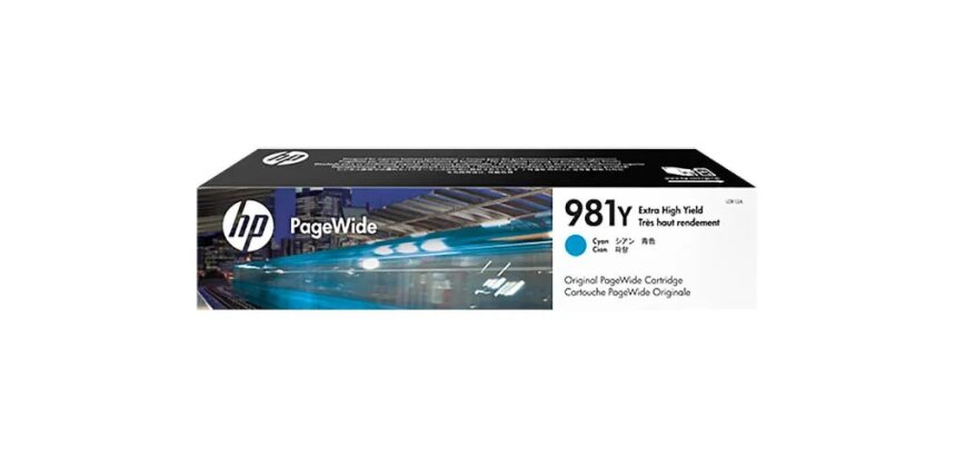 HP 981Y - à rendement extrêmement élevé - cyan - original - PageWide - cartouche d'encre