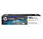 HP 981X - à rendement élevé - jaune - original - PageWide - cartouche d'encre