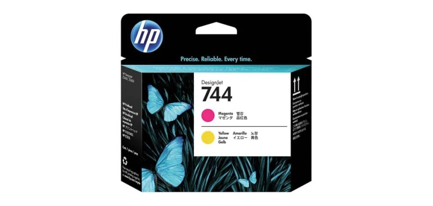 HP 744 - yellow, magenta - printhead