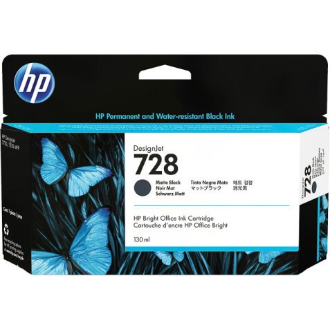 HP 728 - matzwart - origineel - DesignJet - inktcartridge