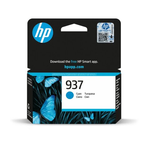 HP 937 Cartouche Encre Authentique Cyan