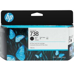 HP 738 130-ml Black DesignJet Ink Cartridge cartouche d'encre 1 pièce(s) Original Rendement standard Noir
