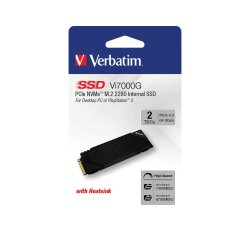 Verbatim Vi7000G PCIe NVMe M.2 SSD 2 TB De ultieme gamingoplossing