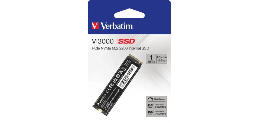 Verbatim Vi3000 PCIe NVMe M.2 SSD 1TB