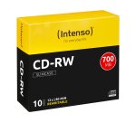Intenso CD-RW 700MB / 80min, 12x 700 MB 10 Stück