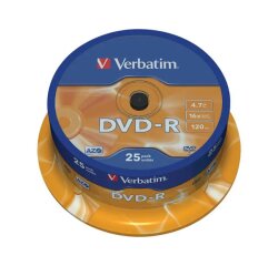 Verbatim - DVD-R x 25 - 4.7 GB - opslagmedia