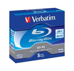 Verbatim - BD-RE x 5 - 25 Go - support de stockage
